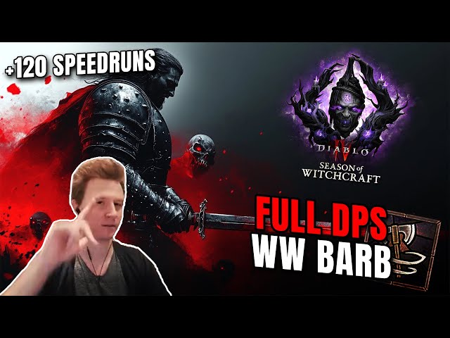 FULL DPS WHRILWIND BARB 120 Speedruns - Diablo 4