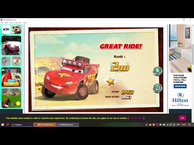 Cars The Radiator Springs 500 1/2 Extreme Off Road Rush Gameplay