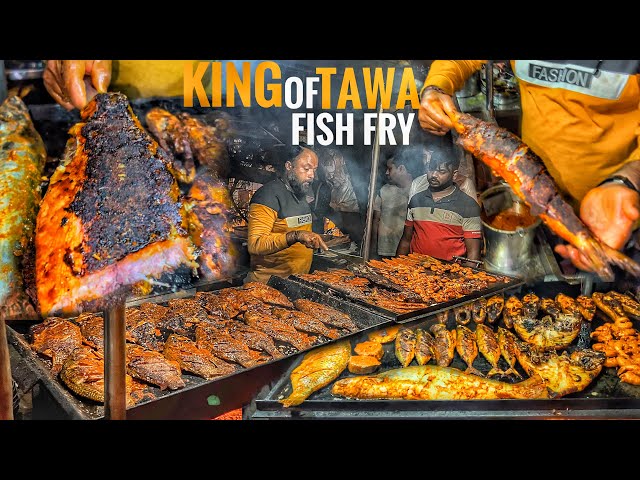 Bengaluru Most Famous Tawa Fish Fry | Rajahuli Tawa Fish Fry | Indian Street Food