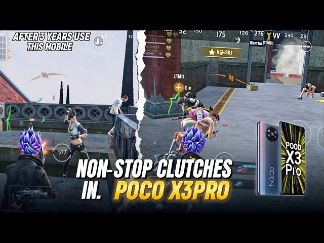 POCO X3 PRO NON STOP CLUTCHES IN BGMI NEW UPDATE GAMING TEST 2 YEAR OLD POCO X3 PRO REVIEW 😱 PUBG