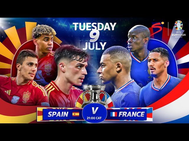 🔴LIVE l  Spain vs France Live Score | Semifinals | EURO 2024