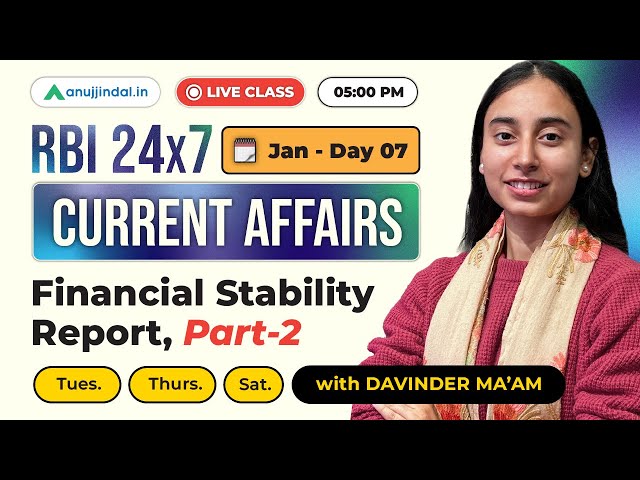 Finance Current Affairs | GA for RBI Exam 2025 | RBI 247 Anuj Jindal | RBI Grade B Preparation 2025