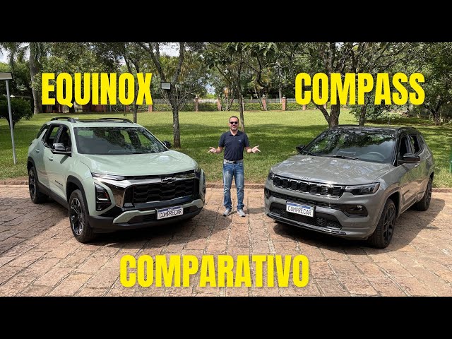 Comparativo: Chevrolet Equinox Activ 2025 x Jeep Compass Blackhawk