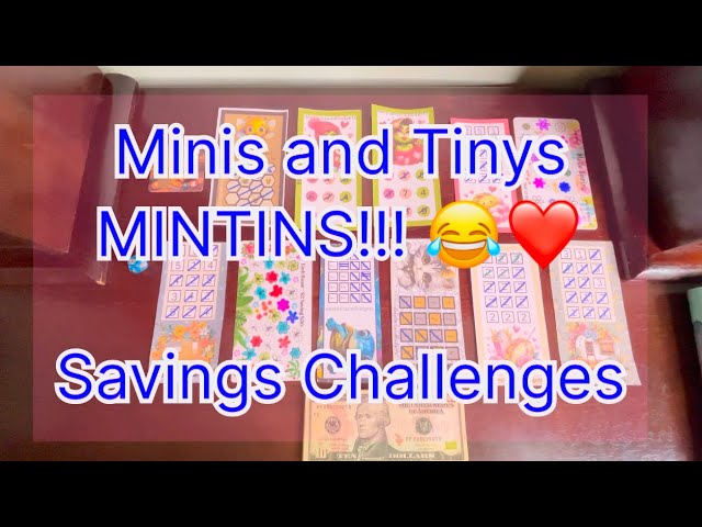 Minis & Tinys Combined Into MINTINS! | Savings | #savings #savingschallenges #minisavingchallenges