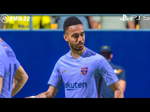 FIFA 22 PS5 - Barcelona Career Mode #6 Vs Cadiz Ft. Fati, Aubameyang, | La liga 22/23 | 4K Gameplay