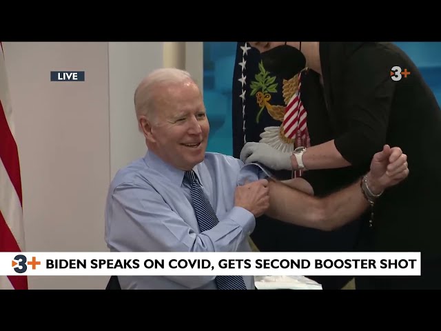 LIVE NOW: Biden speaks on COVID, gets second booster shot