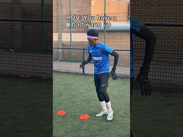 POV: You have a bad warm up ⚽️ #footballshorts #football