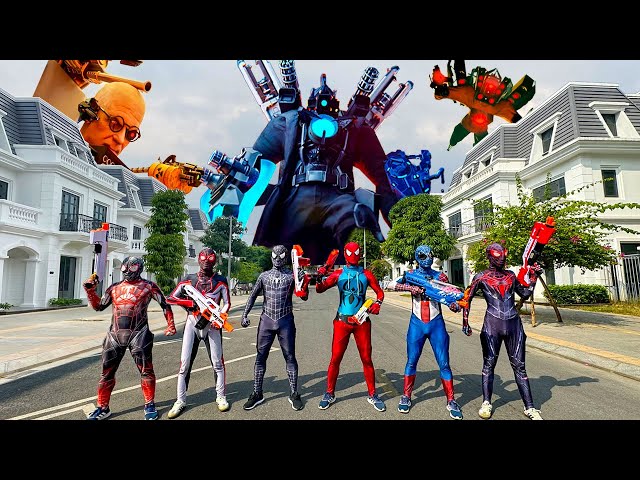 Superheroes vs Skibidi Toilet | Superhero Story | TeamSpider TV