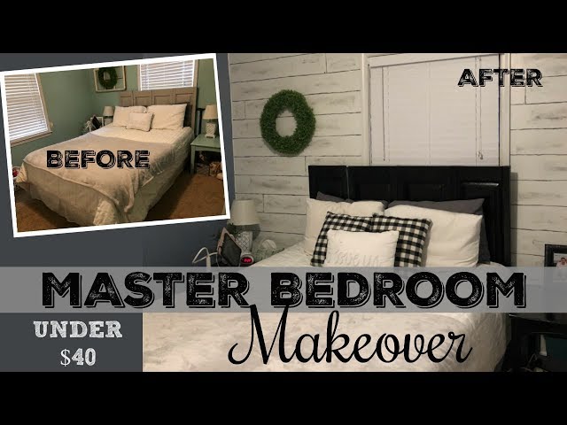 MASTER BEDROOM MAKEOVER // UNDER $40