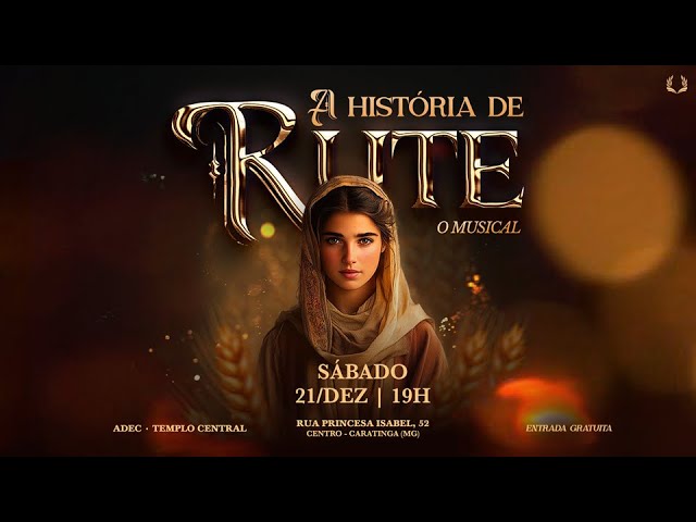 A HISTÓRIA DE RUTE - O MUSICAL [SÁBADO, 21 DE DEZEMBRO 2024]