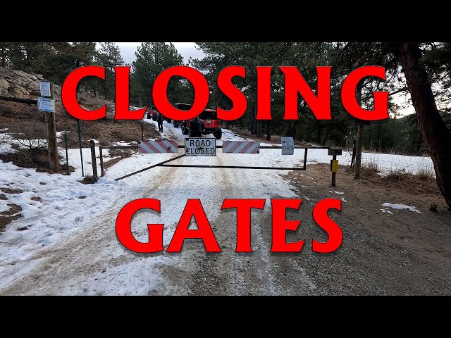 Closing Seasonal Gates December 8th 2024 :( Pierson Park Road south of Estes Park