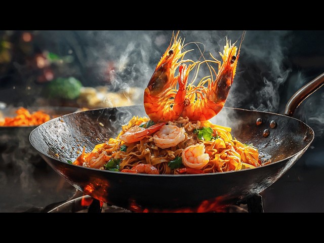 Incredible! Speed Street Chef Wok Skill ! Amazing Wok Master’s Fried Noodle, Rice