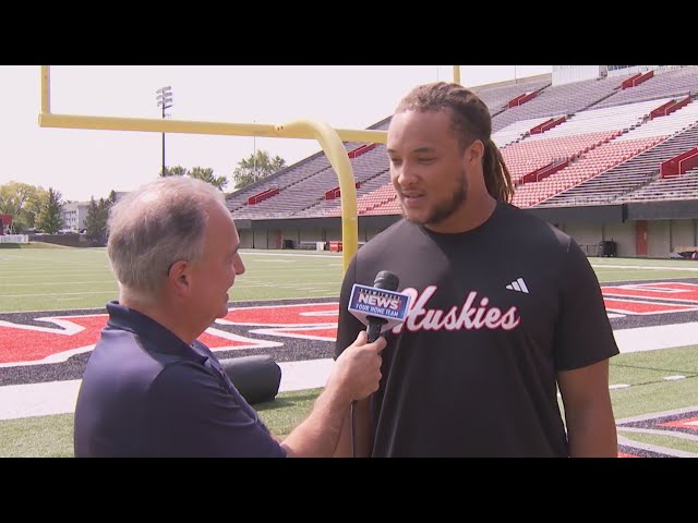 Talking with the National Defensive Player of the Week NIU's Devonte O'Malley about his monster game