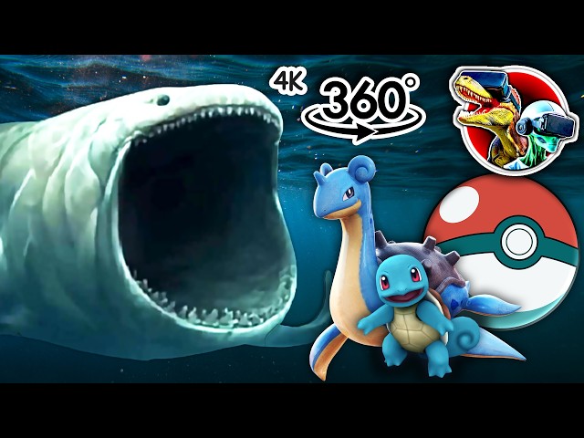 Water Pokemon Size Comparison with 360 Bloop | 360 video 4K