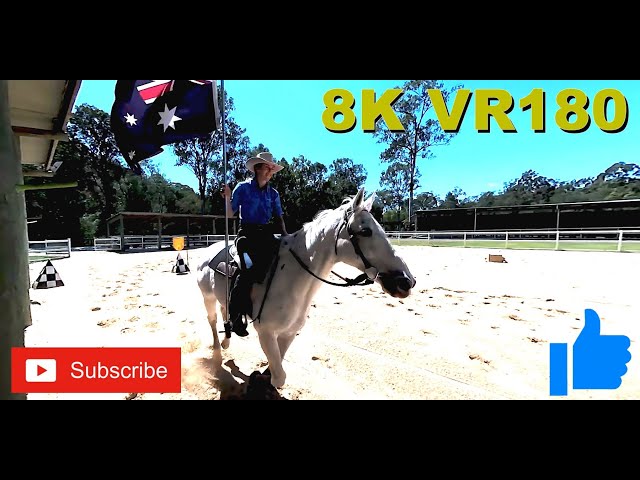 8K VR180 3D Paradise Country on the Gold Coast Stock Horse Show. Quad Bike vs Horse  (ASMR/Travel)