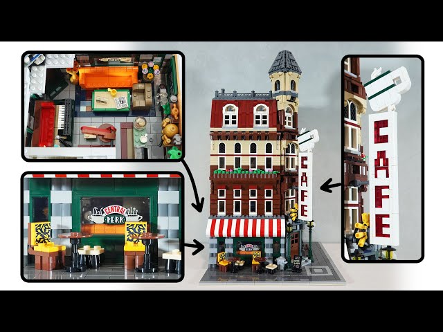 LEGO Cafe Corner 10182 Upgraded with Central Perk and Additional Level