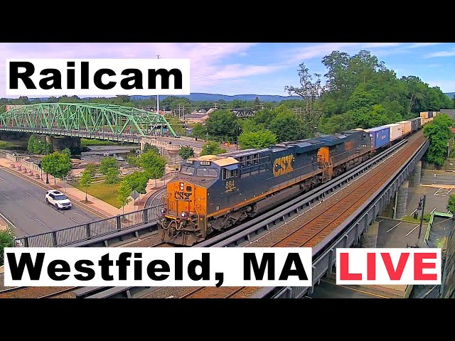 Westfield, Massachusetts USA - LIVE Railfan Cam