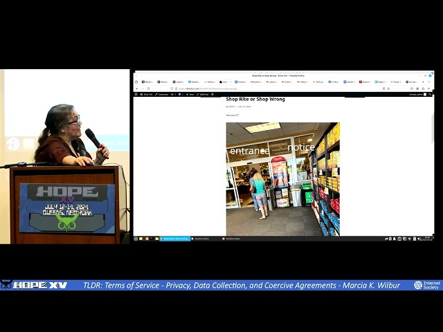 HOPE XV (2024): TLDR: Terms of Service - Privacy, Data Collection, and Coercive Agreements