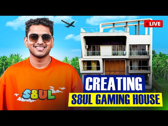 Creating S8UL Gaming House in BGMI HOME || !insta