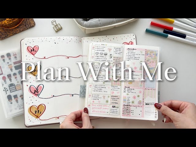 February Plan With Me ✿ Weekly Planner Setup ✿ How I Track My Time and Meals In My Planner