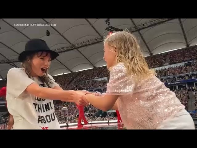 Chapel Hill girl gets on stage, receives Taylor Swift's hat during Eras Tour stop in Germany