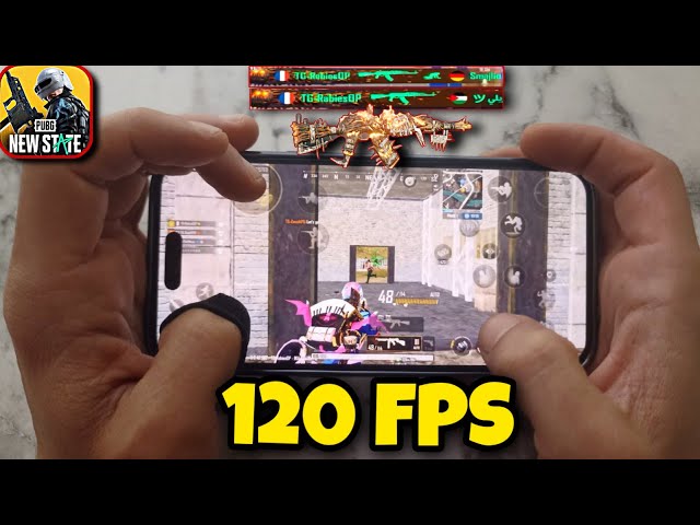 120 FPS ! iPhone 14 Pro max Pubg New State GamePlay HANDCAM