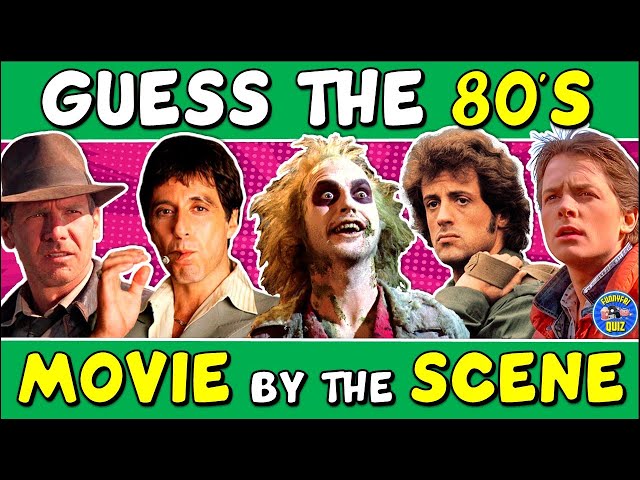 Guess the "80s MOVIES BY THE SCENE" QUIZ! 🎬 | CHALLENGE/ TRIVIA