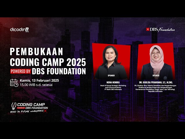 Pembukaan Coding Camp 2025 powered by DBS Foundation