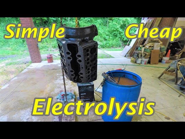 Cleaning a 70 Year Old Engine with Electrolysis