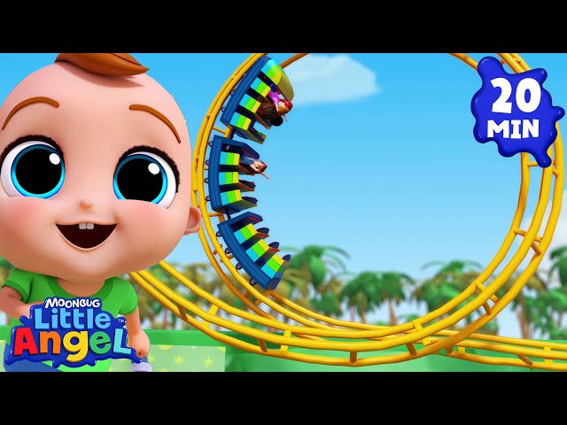 Baby and the Family Exploring The Amusement Park | Little Angel and Cocomelon Nursery Rhymes