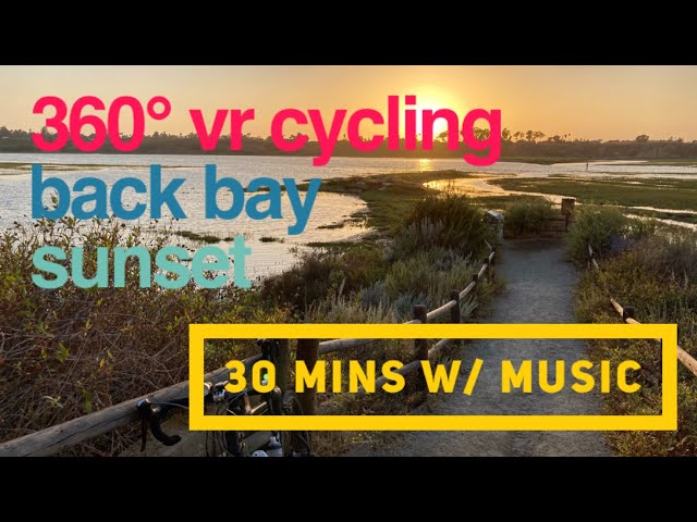 360° Virtual Bike Tour of NEWPORT BACK BAY [30 MIN - WITH MUSIC]