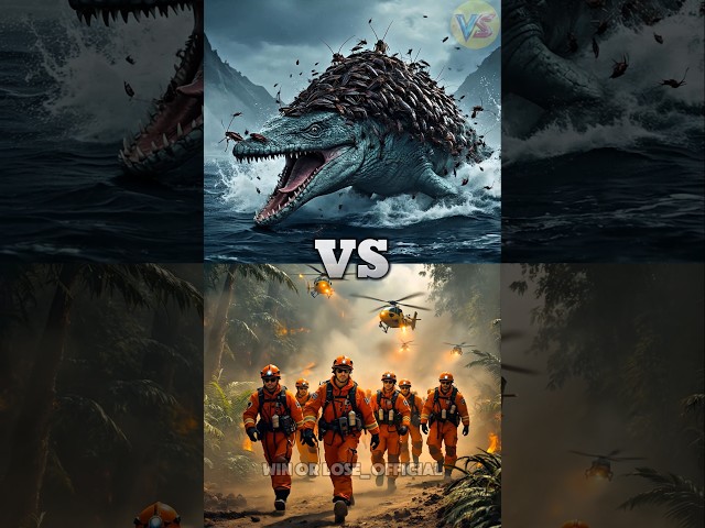 Save the Dinosaur: Rescue Team vs Cockroach Army(Velociraptor,Spinosaurus,Mosasaurus,Trex)