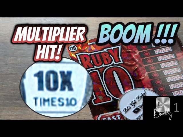 🔴🔵10X Multiplier!🔵🔴GEM 10s! 🔴🔵 Ohio Lottery Scratch Off Tickets