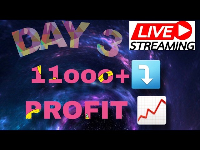 Intraday live trading  Day 3  Bank nifty live trading  11k+ Profit