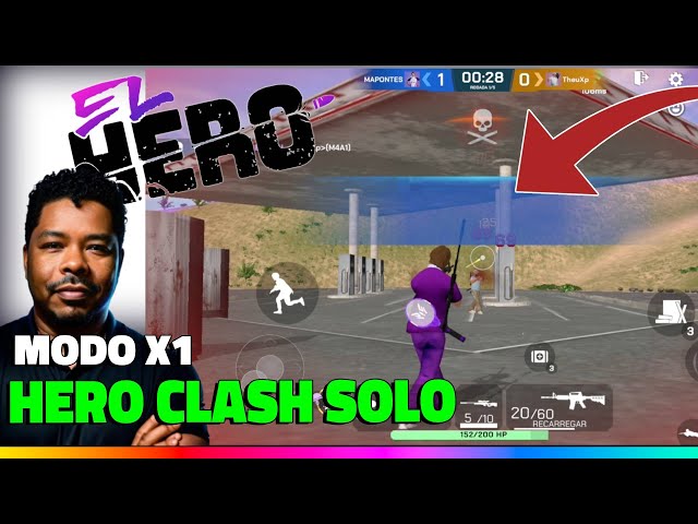 JOGANDO O MODO HERO CLASH SOLO NO JOGO DO EL GATO - EL HERO GG APK