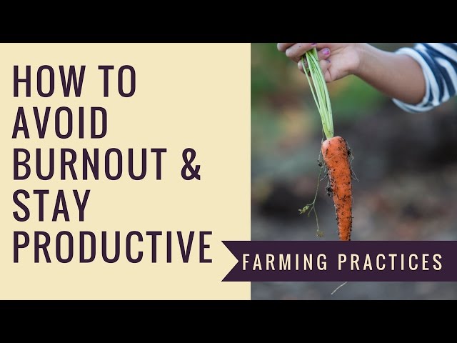 How to Avoid Burnout on the Farm