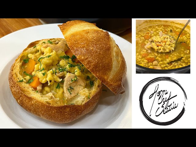 CHICKEN SPEATZLE "NOODLE" SOUP