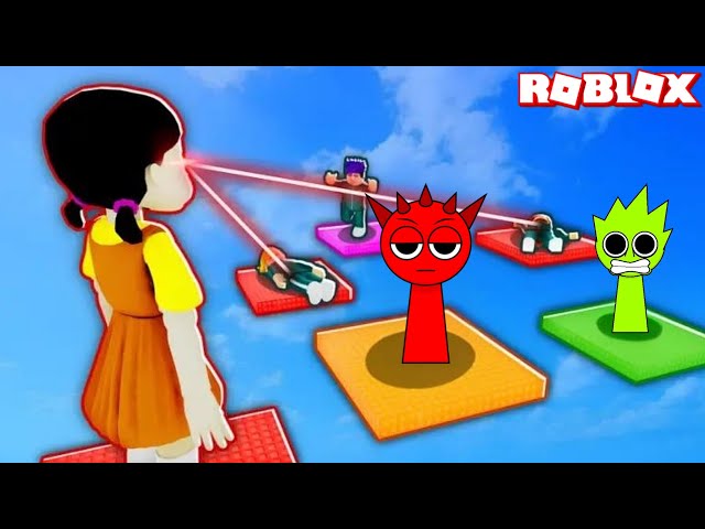 Sprunki Raddy Played Squid Game Version 2 Obby in ROBLOX | Incredibox Sprunki