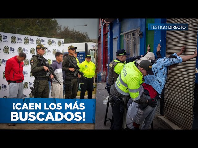 Así fueron CAPTURADOS los 5 Criminales más peligrosos de BOGOTÁ