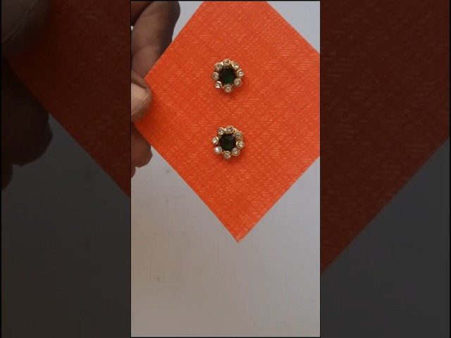 DIY Flower Stud Earrings | Easy Handmade Jewelry Tutorial #shorts #jewellermaking #step-by-step #art