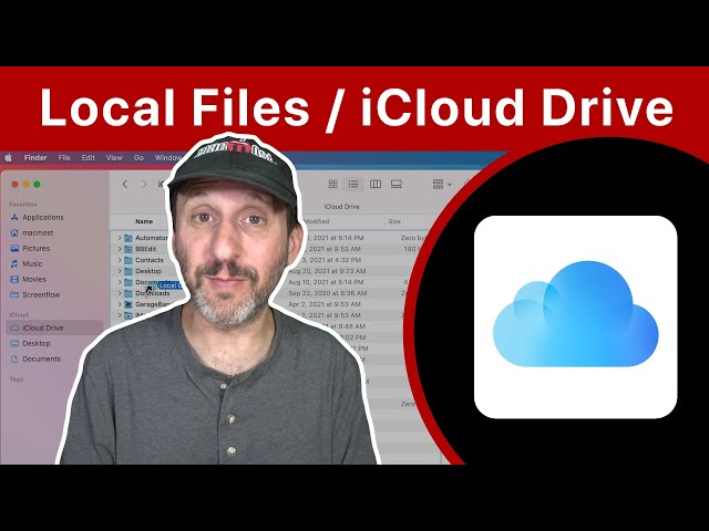 Storing Files Locally When Using iCloud Drive