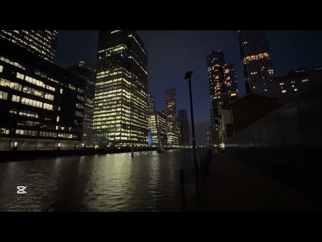 Canary Wharf London Walk 2025 | Scenic Financial District Stroll | 4K