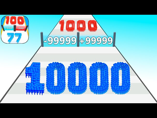 Play 10000 Levels Tiktok Mobile Game Crowd Number Run Gameplay iOS,Android Walkthrough Freeplay