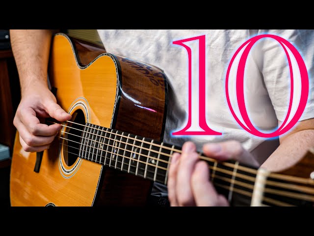 10 Acoustic Songs Every Guitarist Should Know (easy to IMPOSSIBLE)