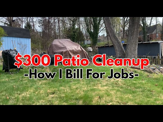 ♻️ Small Patio Clean Up | How I Bill Junk Removal Jobs (Baltimore Junk Removal Ep.11)