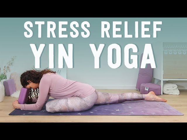 Stress Relief Yin Yoga to Relax and Calm Down - 20 min Yoga Stretches