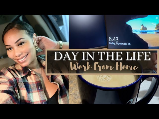 DAY IN THE LIFE VLOG: 9-5 WORKING FROM HOME | Candace Denise