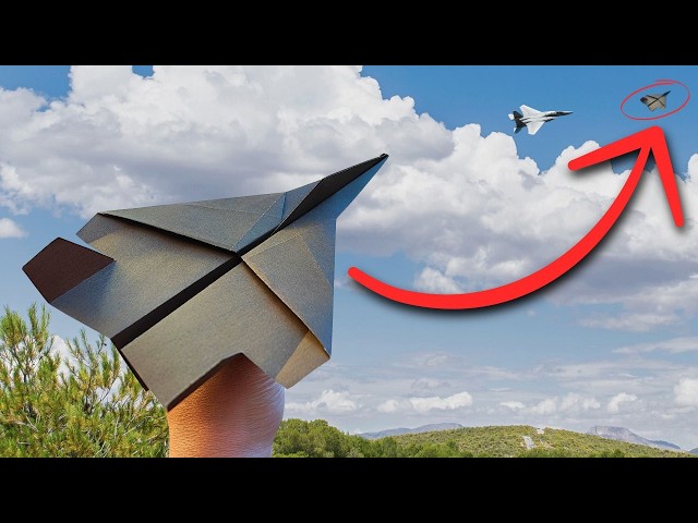 ✈️ How to make a PAPER AIRPLANE that FLIES FAR