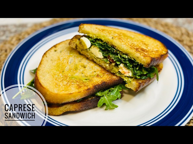 Caprese Sandwich Recipe | Easy & Healthy Breakfast Recipe | Easy Vegetarian Sandwich Recipe