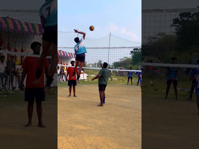 Arun 💪 | powerful warmup shot 🔥 | #dangerboysvolleyballmatch #volleyball